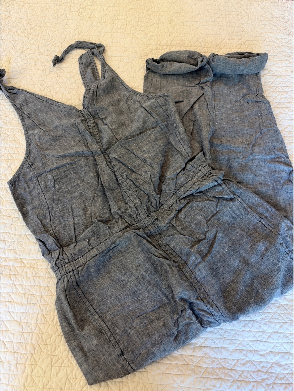 Fall cropped romper